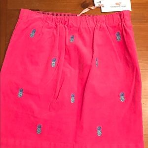Vineyard vines pink pineapple skirt